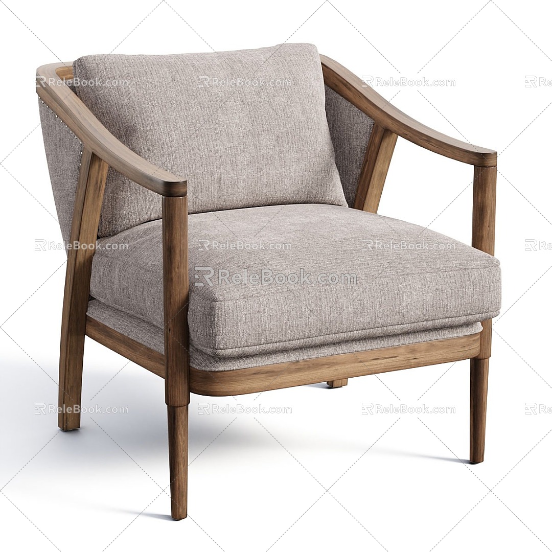 modern armchair 3d model