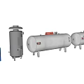 Industrial Equipment Featuring Various Sizes Storage Tanks And Gas Cylinders For Industry