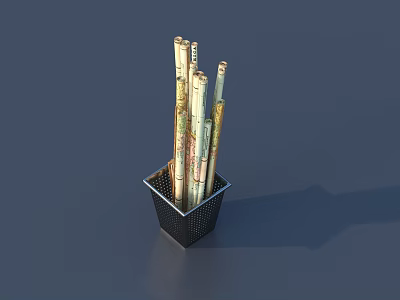 Sturdy Steel Road Safety Barriers For Urban Highway Protection And Traffic Flow 3d model