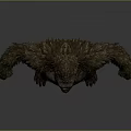 Tall Shaggy Furred Humanoid Creature With Muscular Build In Standing Posture