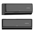 AUX Wall Mounted Air Conditioner Fan With Digital Display And Sleek Modern Design