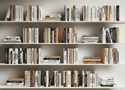 Modern Book Combination Magazine Book Ornaments 3d model