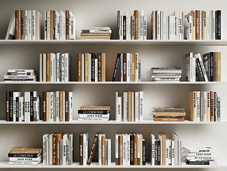 Modern Book Combination Magazine Book Ornaments 3d model