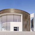 Modern Library Architecture Library 3d model