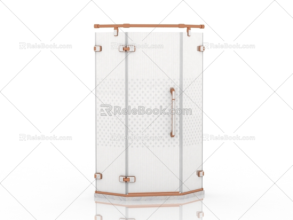 Modern shower room 3d model