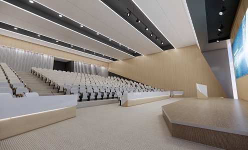 Modern Lecture Hall 3d model