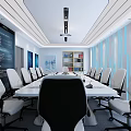 Science and Technology Office of Modern Public Office Area 3d model
