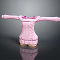 Pink Cable Knit Sweater With Intricate Knitted Texture And Elegant Design For Casual Wear