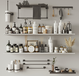 Modern toiletries 3d model