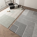 striped carpet 3d model