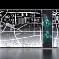 Commercial Equipment with Digital Display Screens Showing Interactive Map Charts and Data Interfaces 3d model