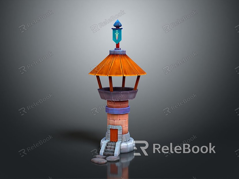 Tower defense sentry tower tower air defense watchtower observatory observatory observatory tower loft model