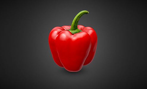 Modern Chilli Red Pepper 3d model