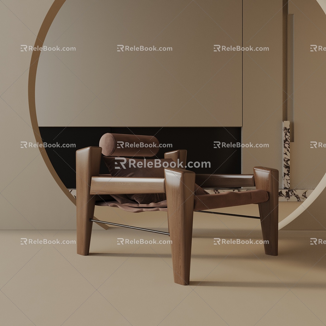 modern leisure chair 3d model