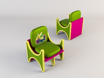 Modern Children's Chair Home Chair 3d model