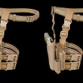 Pair Of Classic Wooden Harness Straps With Traditional Craft Structure Design