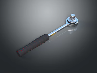 High Quality Sports Equipment Wrench with Non Slip Grip and Chrome Plated Head 3d model