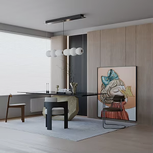 Modern table combination 3d model