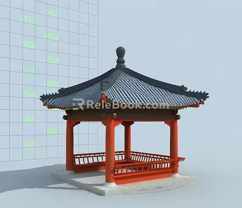 Ancient Pavilion of Chinese-style Ancient Architecture 3d model
