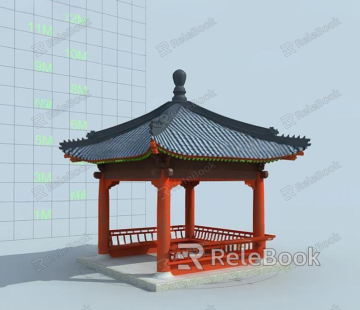 Ancient Pavilion of Chinese-style Ancient Architecture model