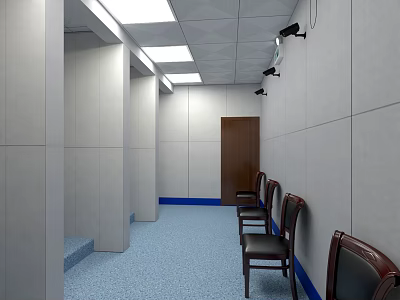 Modern reception room 3d model