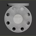 Stainless Steel Industrial Valve With Flange Connection And Durable Metal Construction
