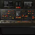 Worn Metal Control Console Featuring Multiple Displays Buttons Knobs And Serial Number PE10E SD32H 90AS 3d model