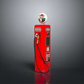 Red Shell Fuel Dispenser With Digital Display And Fuel Nozzle
