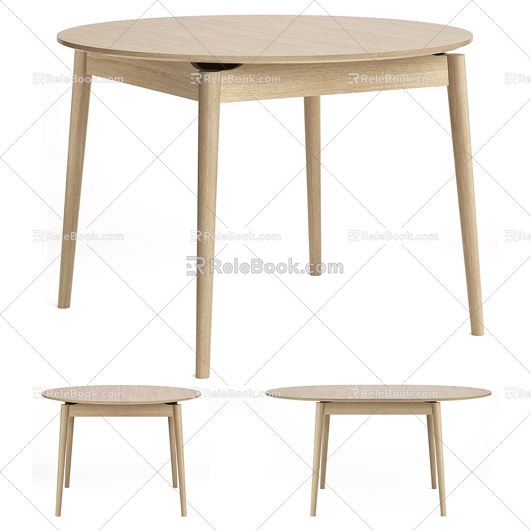 Modern dining table 3d model