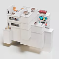 Detailed Residential Building Model With Multi Level Structure And Interior Layout
