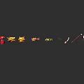 Warrior Character With Red Boots Hat And Dragon Flame Small Creatures