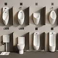Modern Various White Ceramic Urinals With Different Designs In Bathroom Sanitary Fixtures