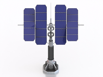 Science fiction solar panel science fiction equipment new energy science fiction power generation equipment science fiction radar 3d model