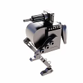 Metallic Mechanical Device With Cannon And Robotic Legs Structure Design