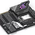 High Performance Black Computer Motherboard With RGB Lighting And PCIe Slots
