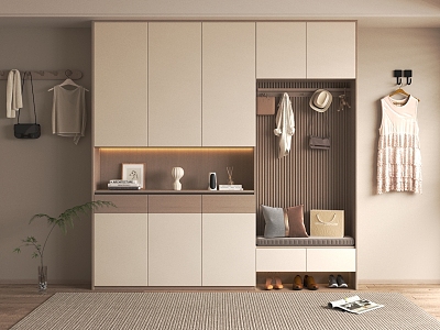 Shoe Cabinet White Shoe Cabinet Entrance Shoe Cabinet Storage Cabinet Storage Cabinet 3d model