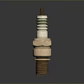 High Quality Automotive Spark Plug With Copper Base White Insulator And Green Ring