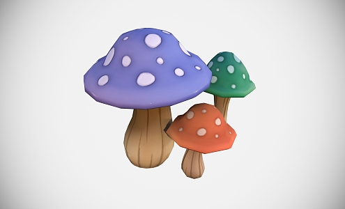 Mushroom Stylized Mushroom Cartoon Mushroom Cartoon Food Cartoon Food 3d model