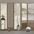Screen partition 3d model