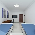 Public Security Mediation Room With Service Counter Information Boards And Office Equipment