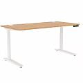 Modern Home Office Table And Chair Set With Wooden Desktop And Metal Frame