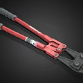 Industrial Bolt Cutters With Red Arms And Gray Handles From URREA Brand