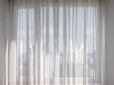 Modern Curtain Gauze Curtain Shangri-La Curtain model