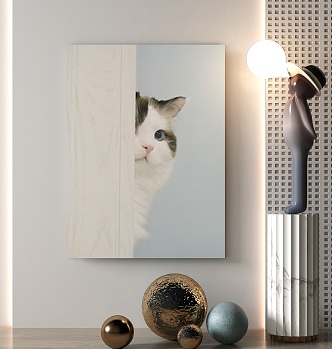 Modern Animal Painting Decorative Painting 3d model