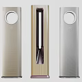 Modern Tower Air Conditioner Fan Designs In Gold Silver And Bronze Colors