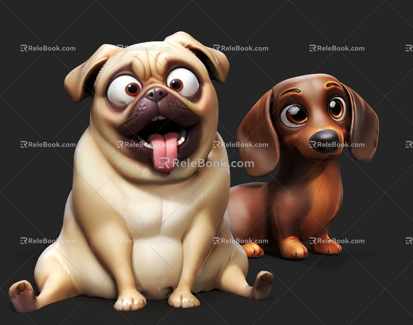 Dog Shar Dog Cute Dog Cute Dog Pet Wang Wang Team Funny Dog 3d model