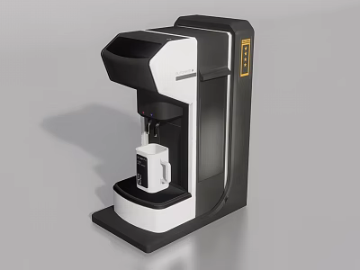 Smart Machine Coffee Maker With Black And White Design For Automatic Coffee Brewing 3d model