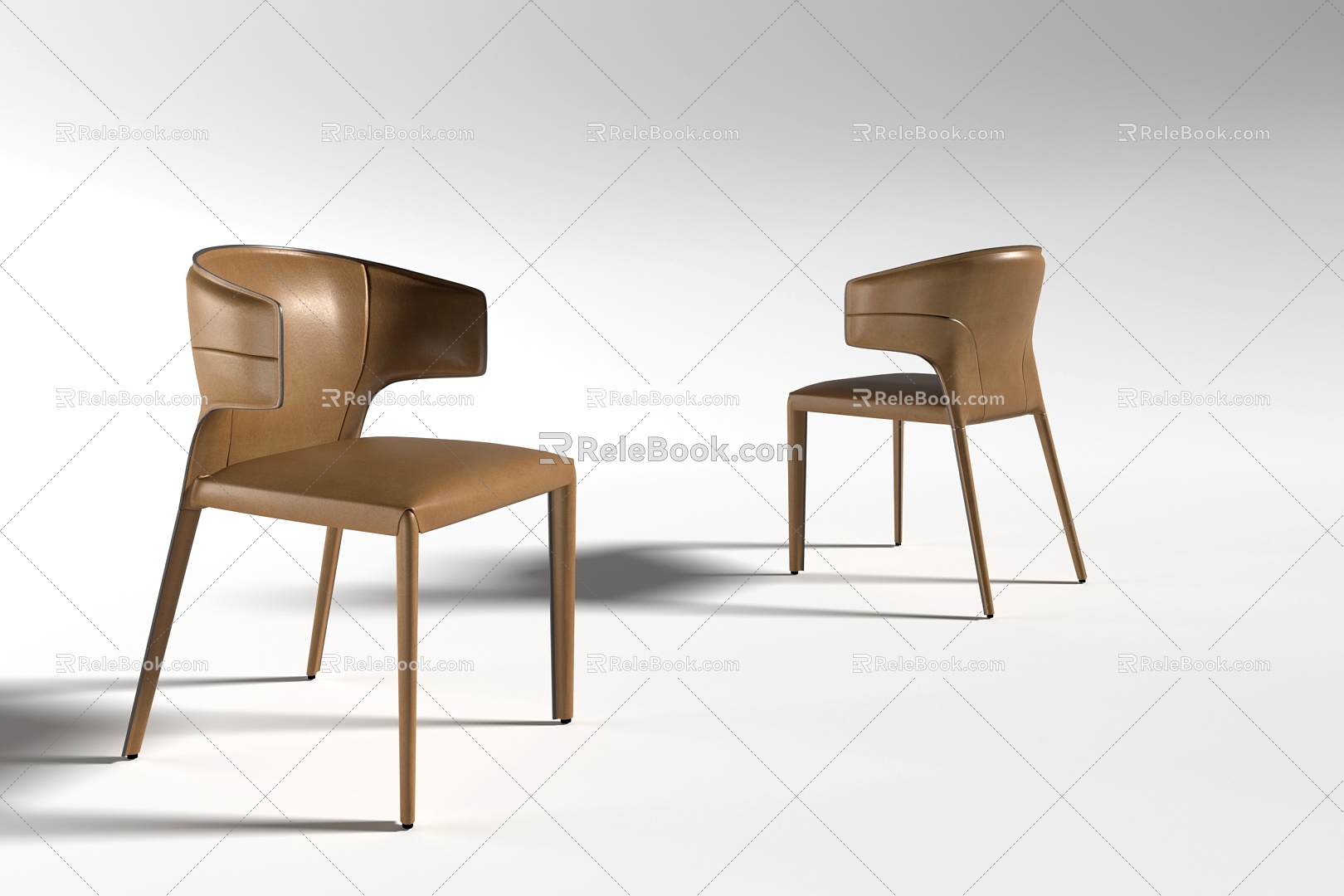 Chair Saddle Leather Chair Leather Chair Modern Chair 3d model