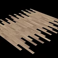 Light Colored Wooden Flooring With Natural Wood Texture And Shiny Surface In Spacious Room