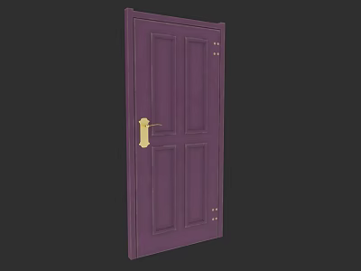 Static Door Game Asset Furniture 3d model